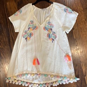 Women’s Boho embroidered summer blouse